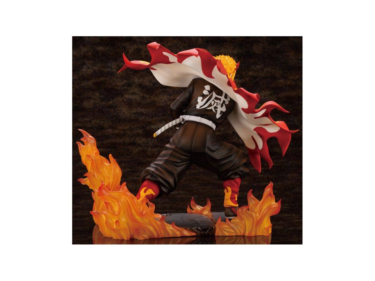 Kotobukiya 1/8 Artfx J Kyojuro Rengoku Demon Slayer, Pre-painted PVC Statue | 4934054026562