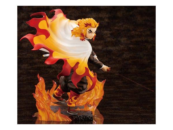 Kotobukiya 1/8 Artfx J Kyojuro Rengoku Demon Slayer, Pre-painted PVC Statue | 4934054026562