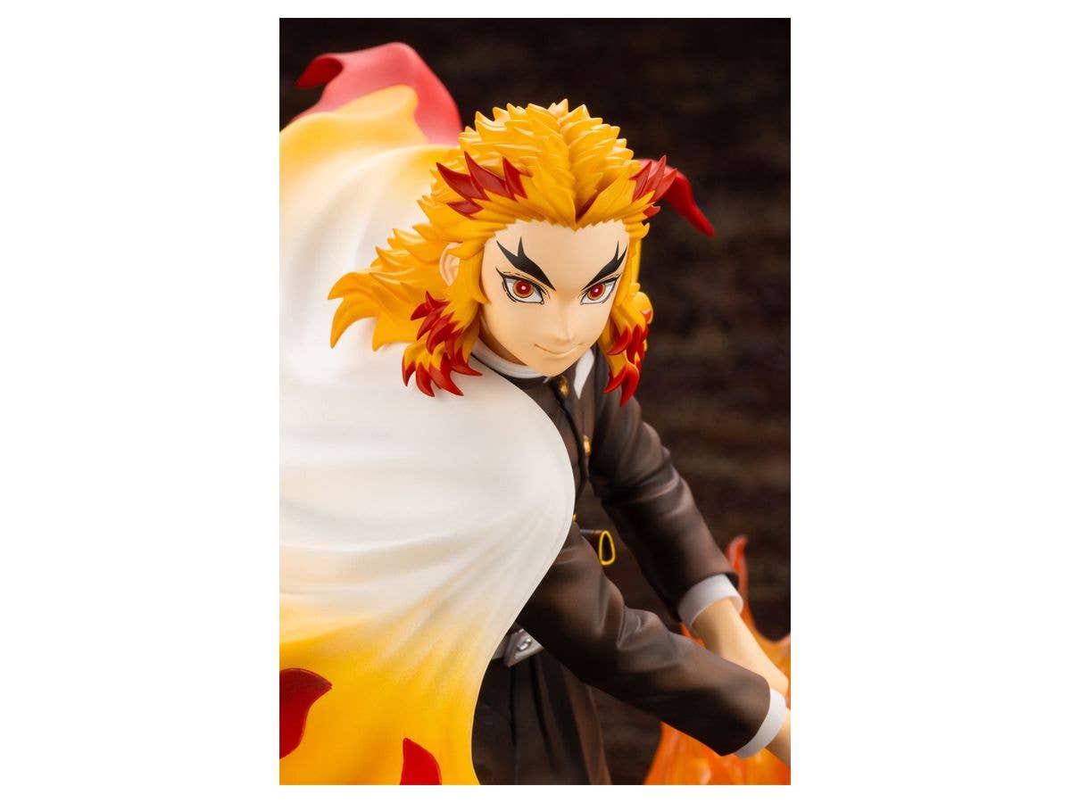 Kotobukiya 1/8 Artfx J Kyojuro Rengoku Demon Slayer, Pre-painted PVC Statue | 4934054026562