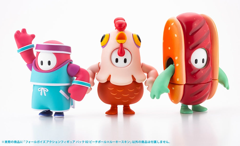 KOTOBUKIYA FALL GUYS ULTIMATE KNOCKOUT Action Figure pack 02: Beach Ball/Rookie Costume | 190526039711