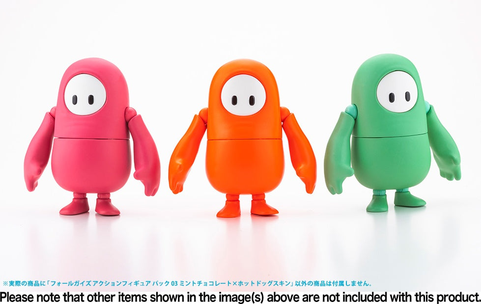 KOTOBUKIYA FALL GUYS ULTIMATE KNOCKOUT Action Figure pack 03: Mint Chocolate/Hot Dog Costume | 190526039728