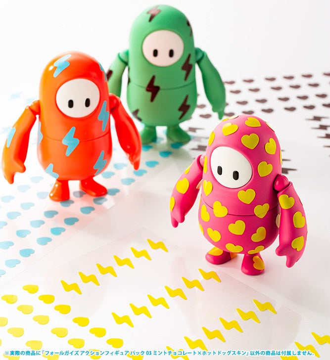 KOTOBUKIYA FALL GUYS ULTIMATE KNOCKOUT Action Figure pack 03: Mint Chocolate/Hot Dog Costume | 190526039728