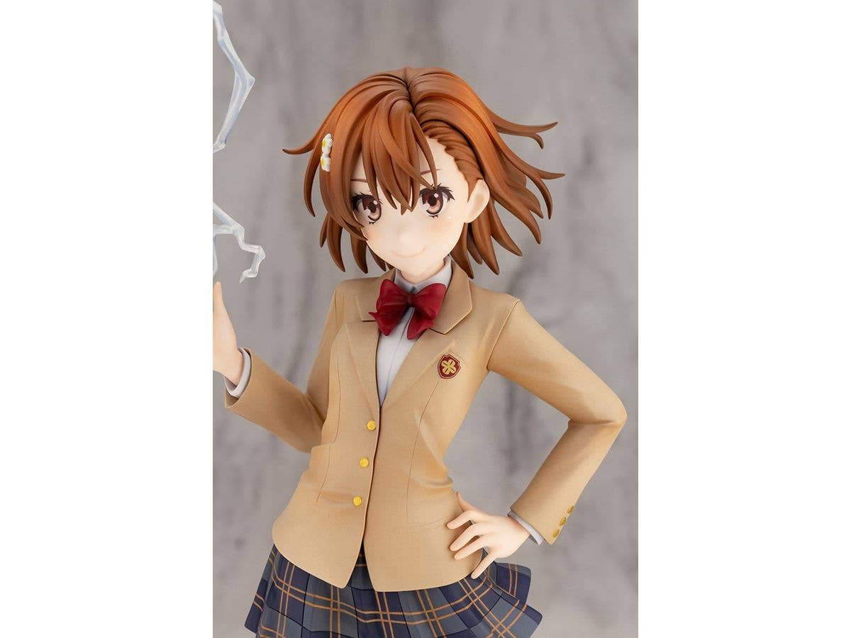 Kotobukiya 1/7 A Certain Scientific Railgun T Series Misaka Mikoto 15th Anniversary Ver., Pre-Painted PVC Statue | 4934054036493