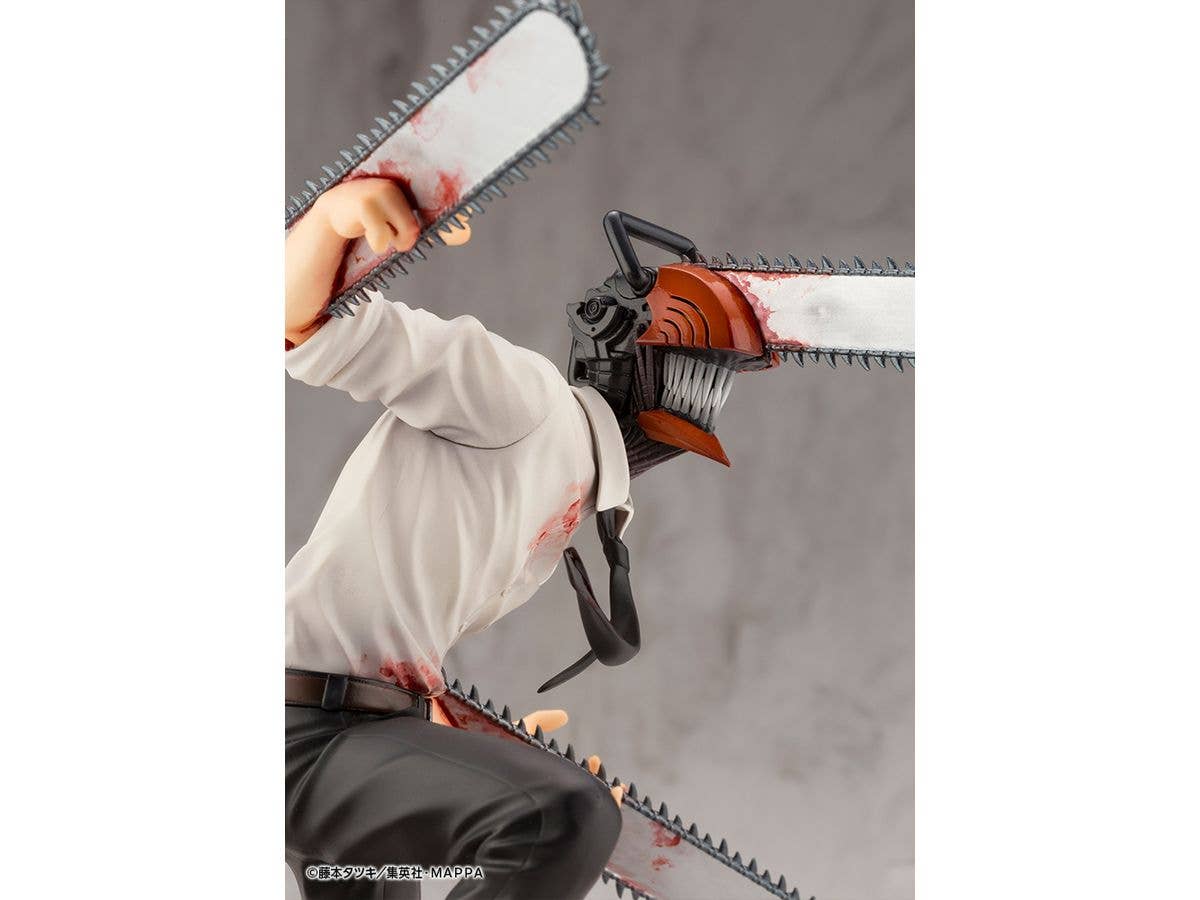 Kotobukiya 1/8 Chainsaw Man Series ARTFX J Chainsaw Man, Pre-Painted PVC Statue | 4934054037742