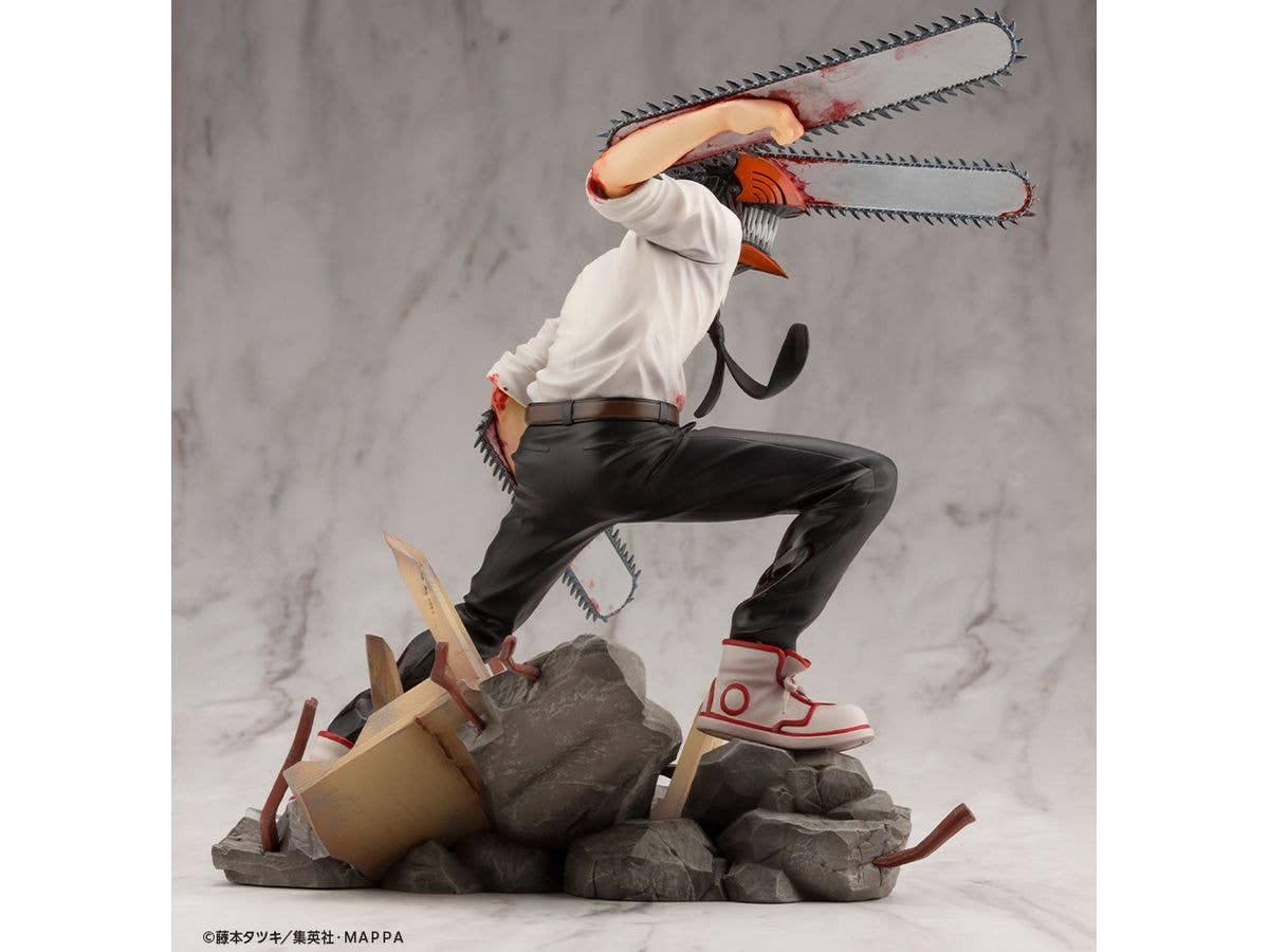 Kotobukiya 1/8 Chainsaw Man Series ARTFX J Chainsaw Man, Pre-Painted PVC Statue | 4934054037742