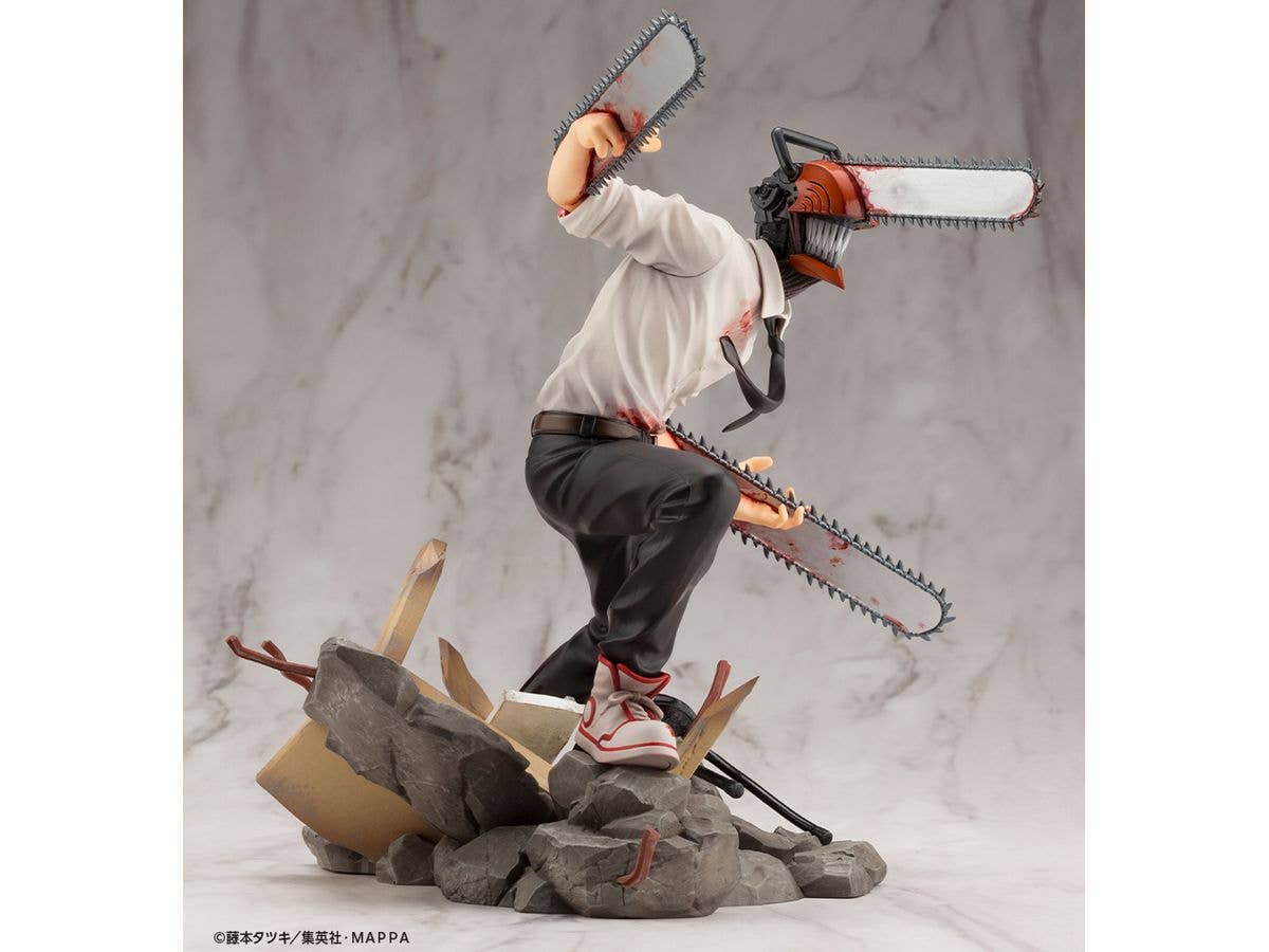 Kotobukiya 1/8 Chainsaw Man Series ARTFX J Chainsaw Man, Pre-Painted PVC Statue | 4934054037742