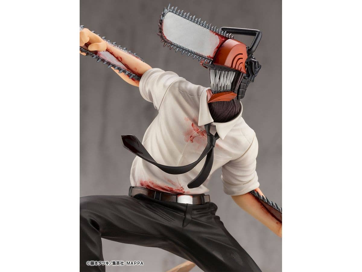 Kotobukiya 1/8 Chainsaw Man Series ARTFX J Chainsaw Man, Pre-Painted PVC Statue | 4934054037742