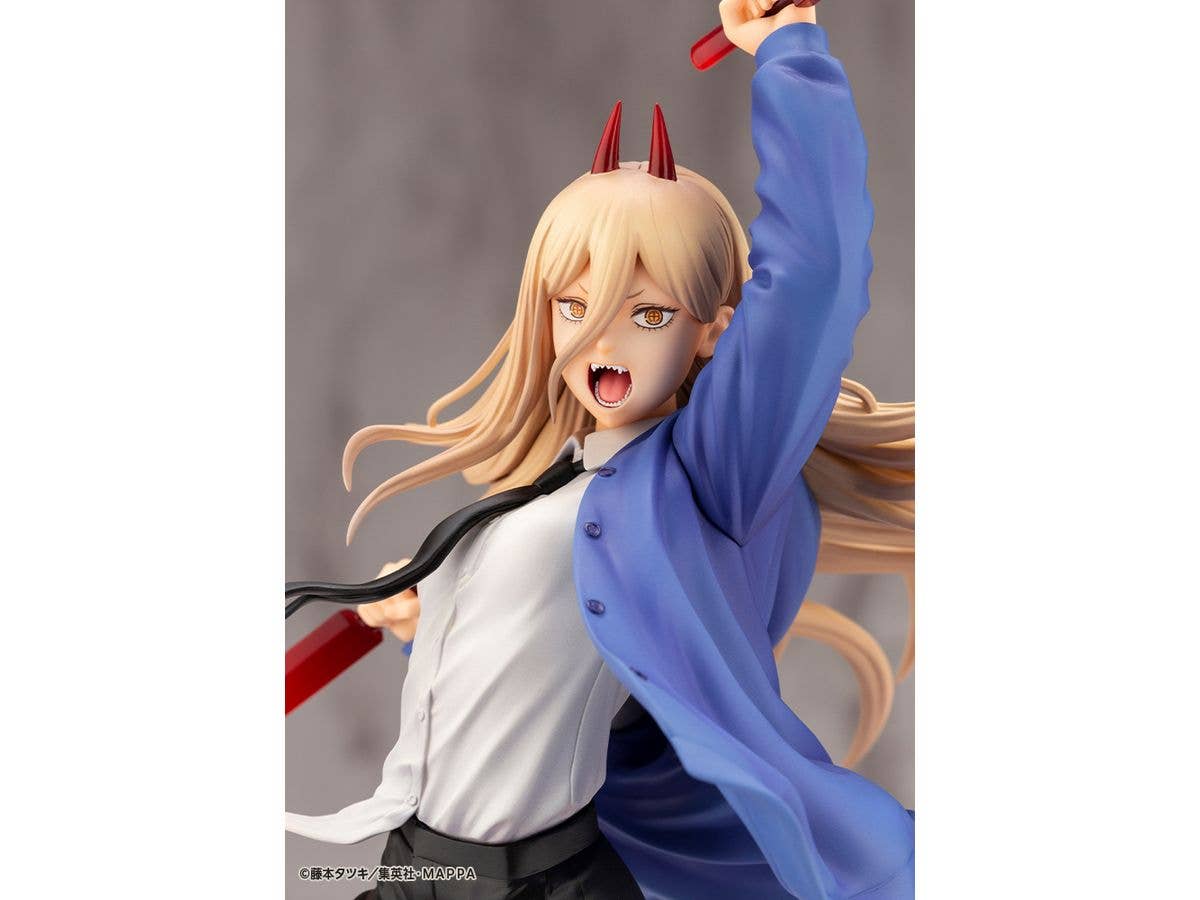 Kotobukiya 1/8 Chainsaw Man Series ARTFX J Power, Pre-Painted PVC Statue | 4934054037759