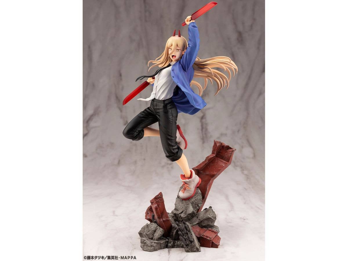 Kotobukiya 1/8 Chainsaw Man Series ARTFX J Power, Pre-Painted PVC Statue | 4934054037759