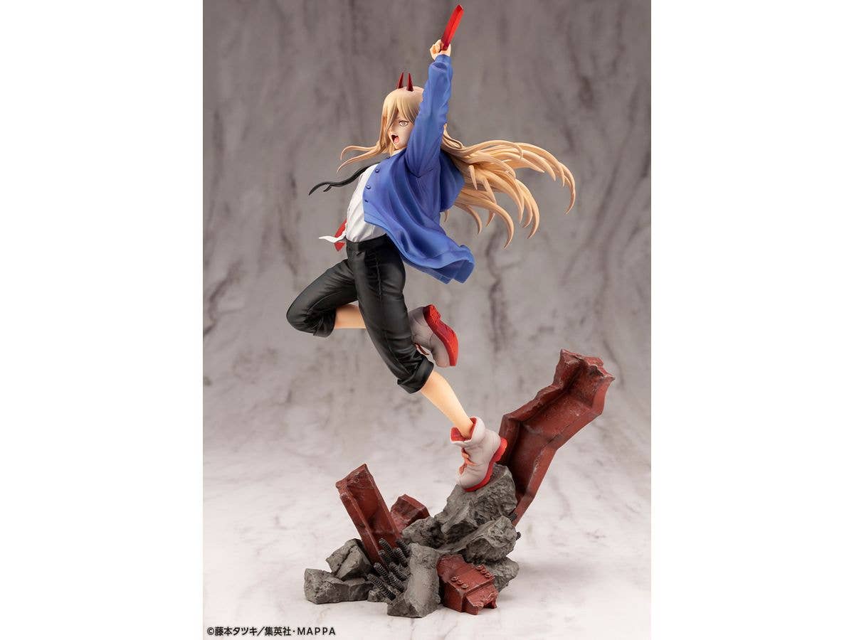 Kotobukiya 1/8 Chainsaw Man Series ARTFX J Power, Pre-Painted PVC Statue | 4934054037759