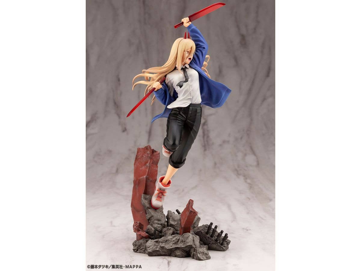 Kotobukiya 1/8 Chainsaw Man Series ARTFX J Power, Pre-Painted PVC Statue | 4934054037759