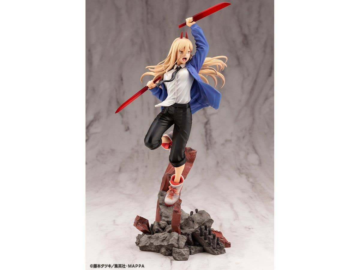 Kotobukiya 1/8 Chainsaw Man Series ARTFX J Power, Pre-Painted PVC Statue | 4934054037759