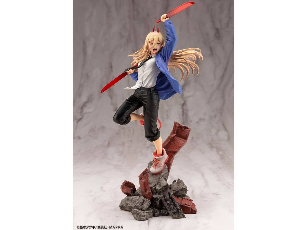 Kotobukiya 1/8 Chainsaw Man Series ARTFX J Power, Pre-Painted PVC Statue | 4934054037759