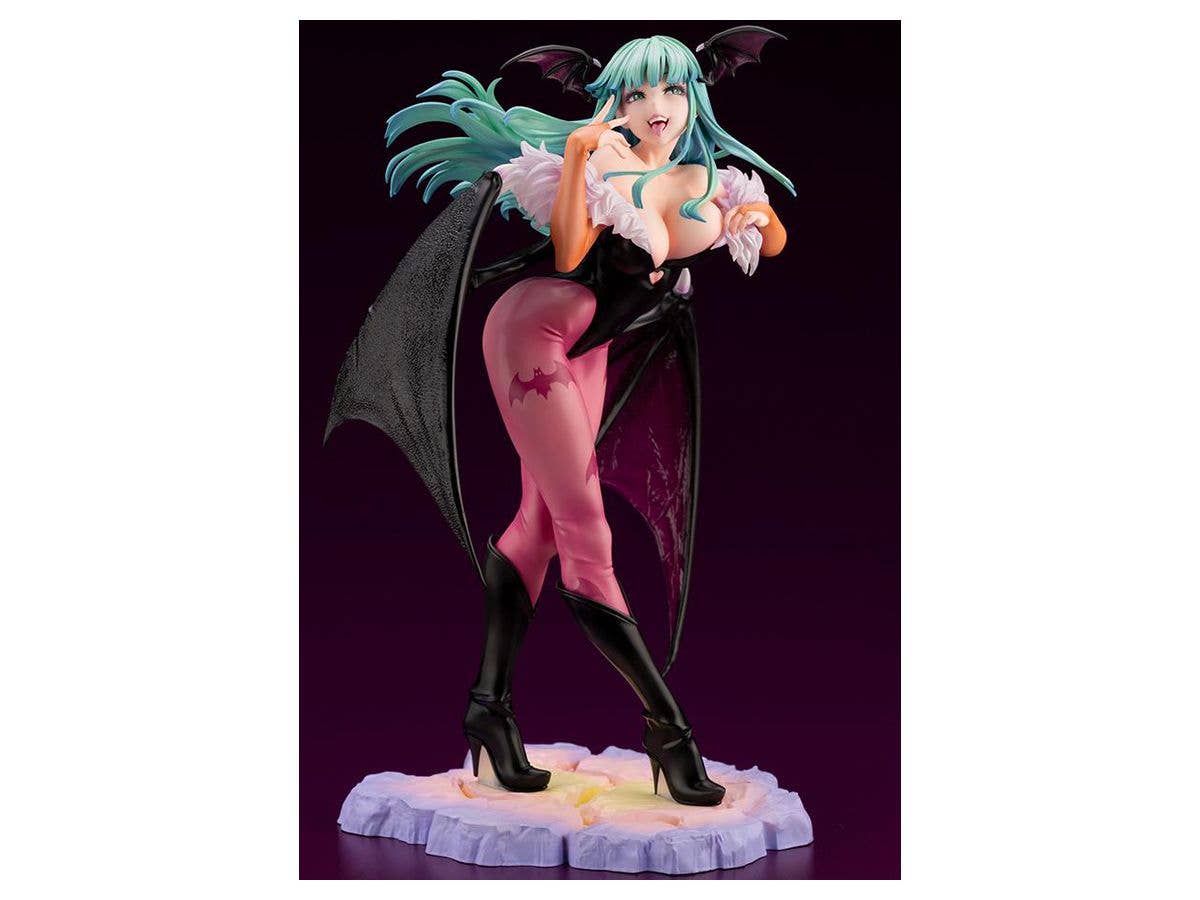 Kotobukiya 1/7 Darkstalkers Series Morrigan Bishoujo, Pre-Painted PVC Statue | 4934054028795