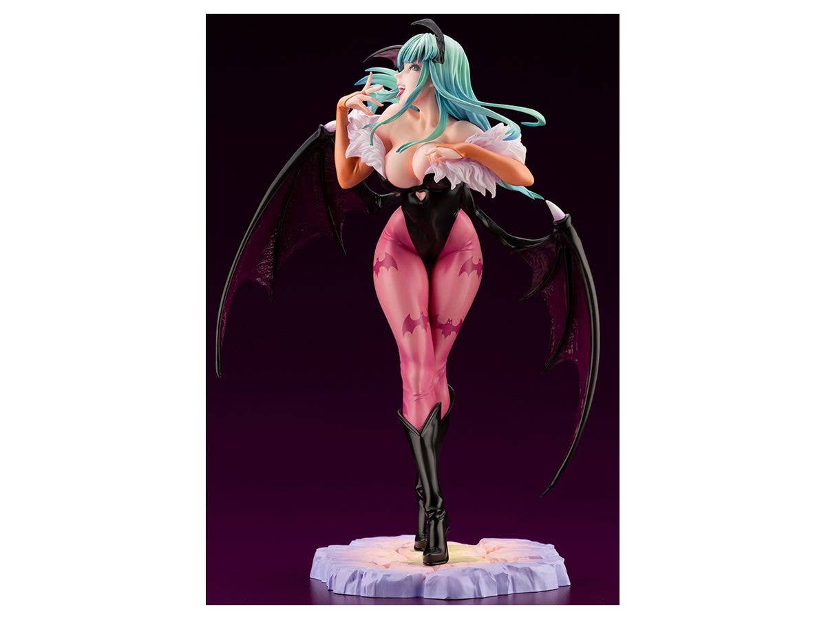 Kotobukiya 1/7 Darkstalkers Series Morrigan Bishoujo, Pre-Painted PVC Statue | 4934054028795