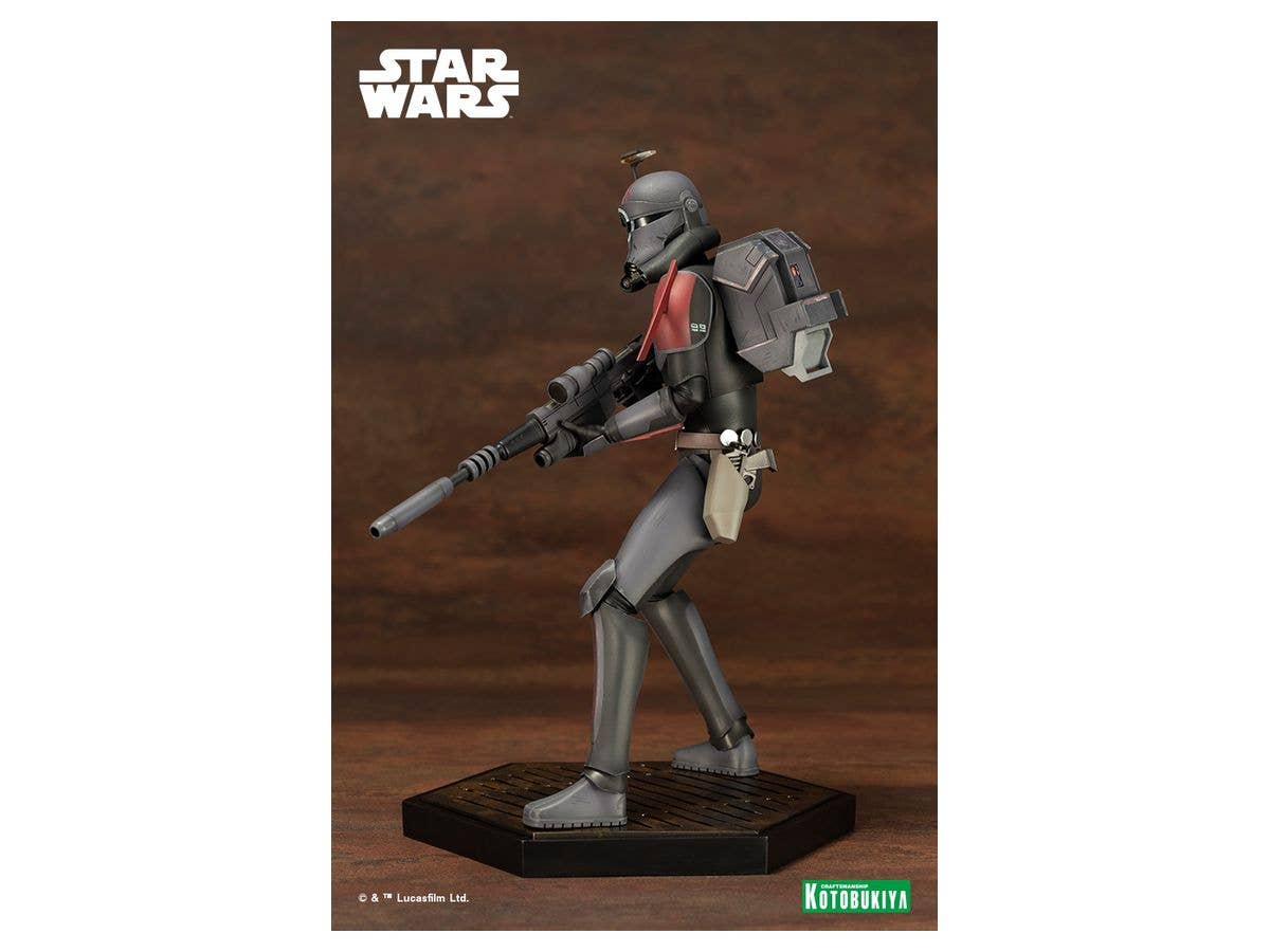 Kotobukiya 1/7 Star Wars: The Bad Batch Series Artfx Crosshair The Bad Batch, Pre-Painted PVC Easy-to-Assemble Statue | 4934054033133