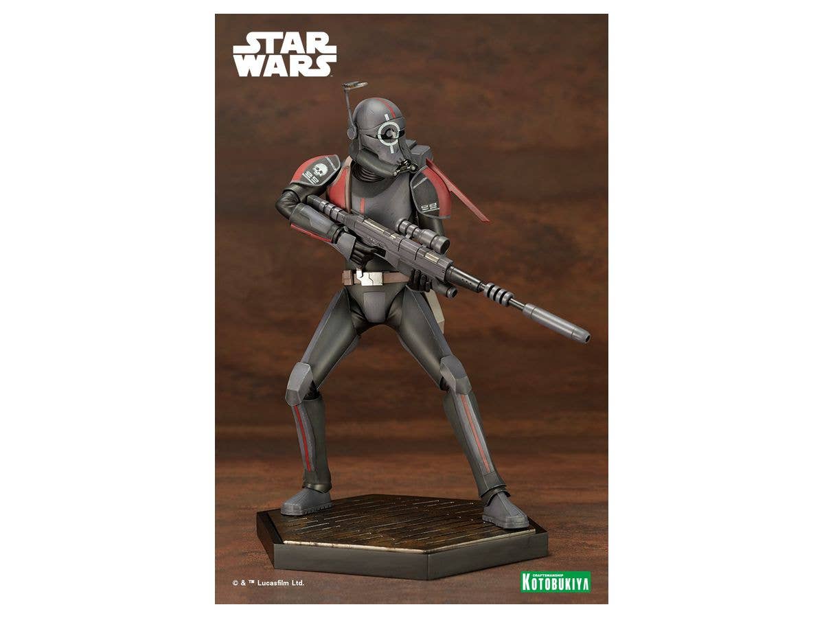 Kotobukiya 1/7 Star Wars: The Bad Batch Series Artfx Crosshair The Bad Batch, Pre-Painted PVC Easy-to-Assemble Statue | 4934054033133