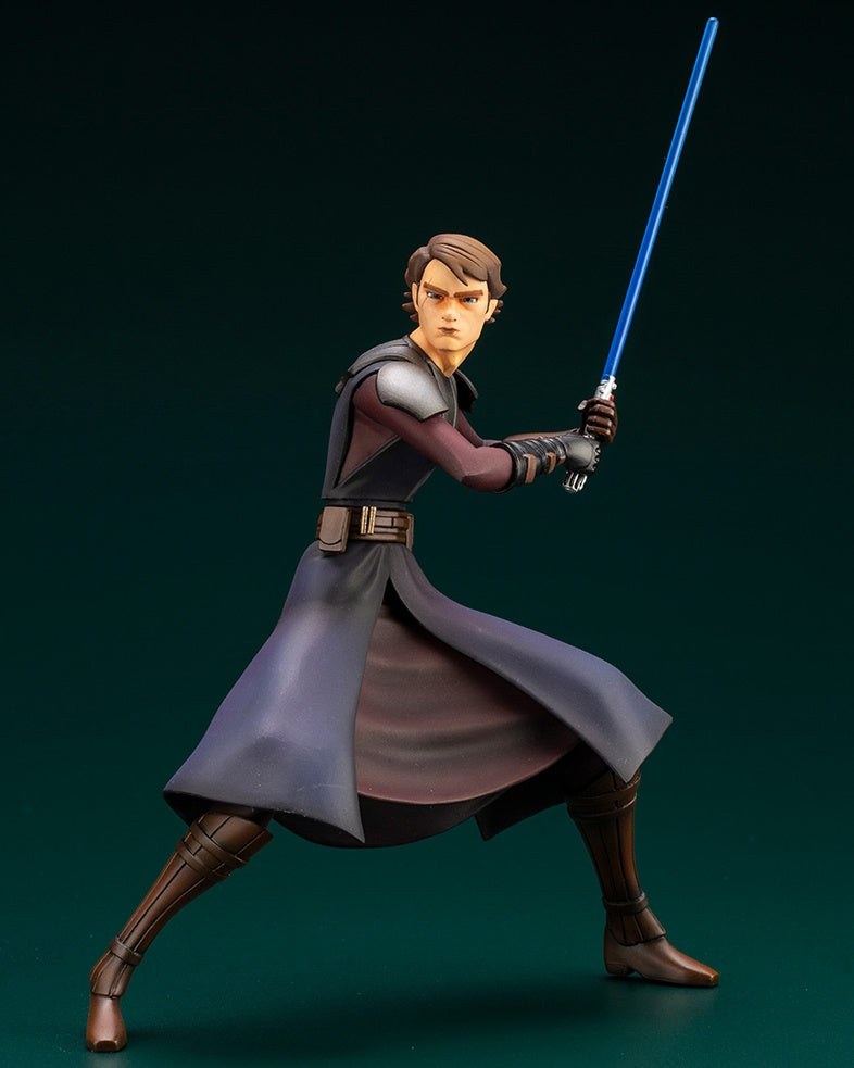 Kotobukiya 1/10 Star Wars Series Artfx+ Anakin Skywalker - The Clone Wars Version, Pre-painted PVC Statue - P-REX Hobby