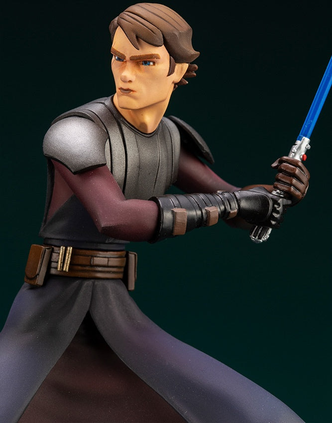 Kotobukiya 1/10 Star Wars Series Artfx+ Anakin Skywalker - The Clone Wars Version, Pre-painted PVC Statue - P-REX Hobby