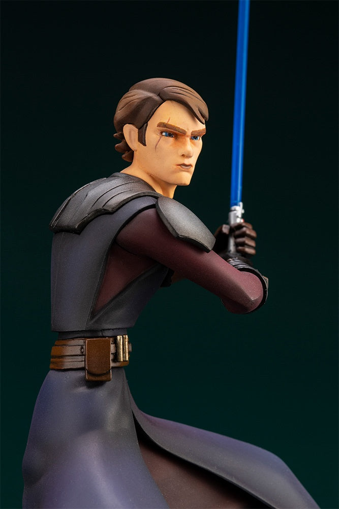 Kotobukiya 1/10 Star Wars Series Artfx+ Anakin Skywalker - The Clone Wars Version, Pre-painted PVC Statue - P-REX Hobby