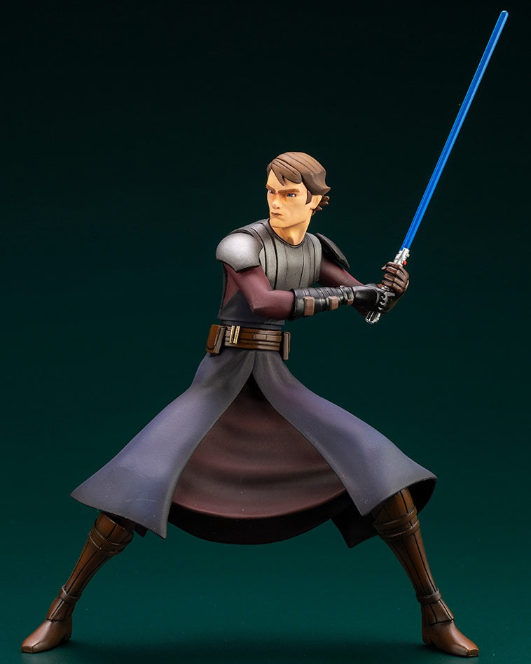 Kotobukiya 1/10 Star Wars Series Artfx+ Anakin Skywalker - The Clone Wars Version, Pre-painted PVC Statue - P-REX Hobby