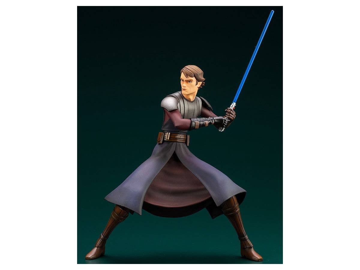 Kotobukiya 1/10 Star Wars Series Artfx+ Anakin Skywalker - The Clone Wars Version, Pre-painted PVC Statue | 4934054036301