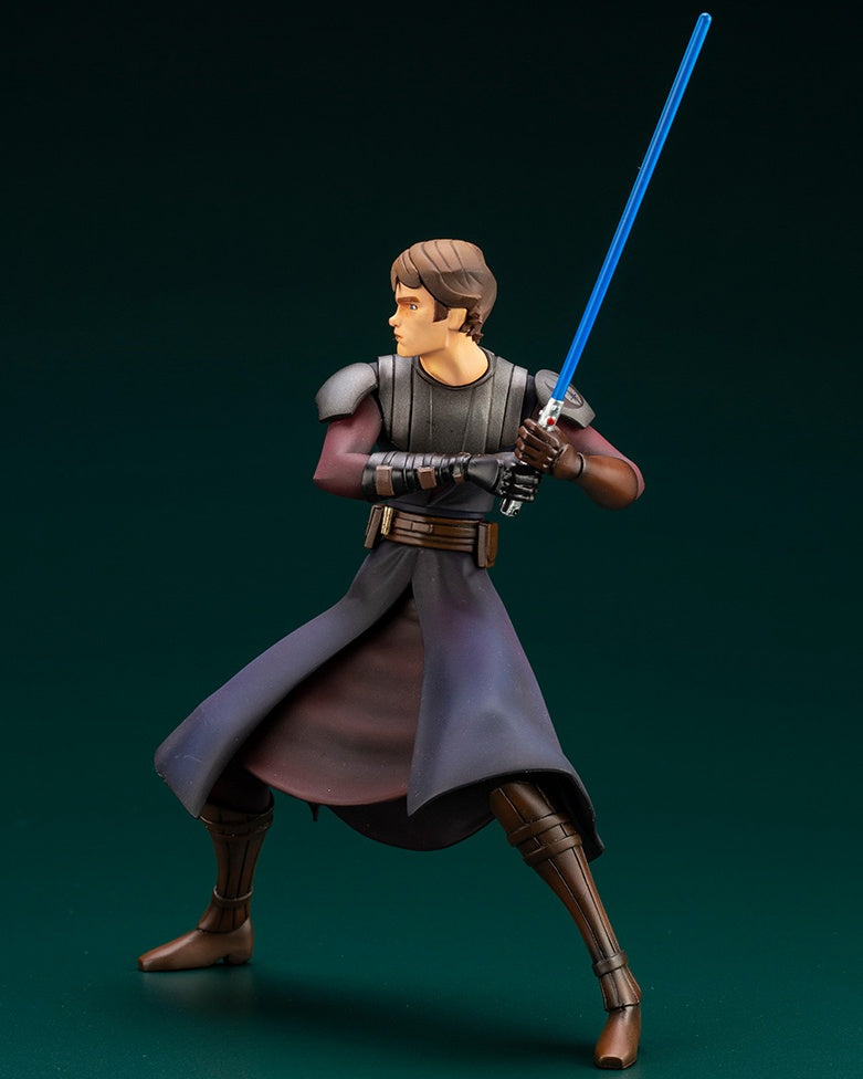 Kotobukiya 1/10 Star Wars Series Artfx+ Anakin Skywalker - The Clone Wars Version, Pre-painted PVC Statue - P-REX Hobby