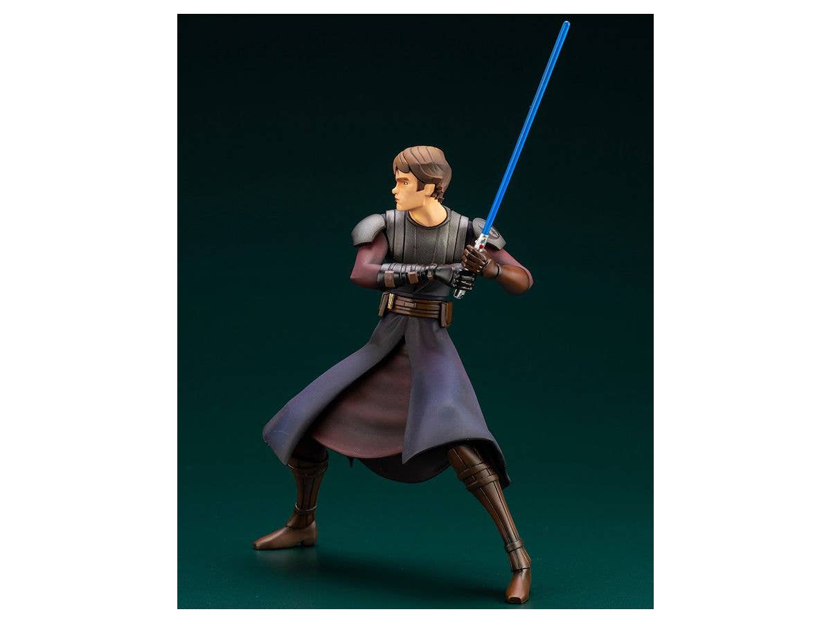 Kotobukiya 1/10 Star Wars Series Artfx+ Anakin Skywalker - The Clone Wars Version, Pre-painted PVC Statue | 4934054036301