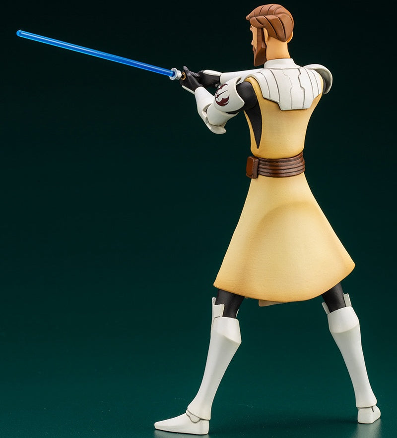 Kotobukiya 1/10 Star Wars Series Artfx+ Obi Wan Kenobi - The Clone Wars Version, Pre-painted PVC Statue - P-REX Hobby