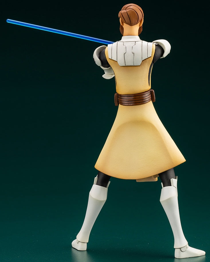 Kotobukiya 1/10 Star Wars Series Artfx+ Obi Wan Kenobi - The Clone Wars Version, Pre-painted PVC Statue - P-REX Hobby