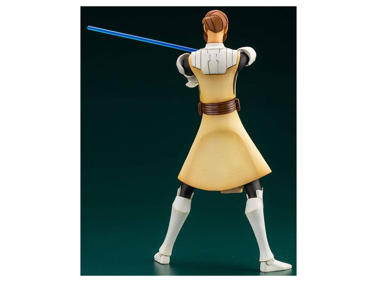 Kotobukiya 1/10 Star Wars Series Artfx+ Obi Wan Kenobi - The Clone Wars Version, Pre-painted PVC Statue | 4934054036318
