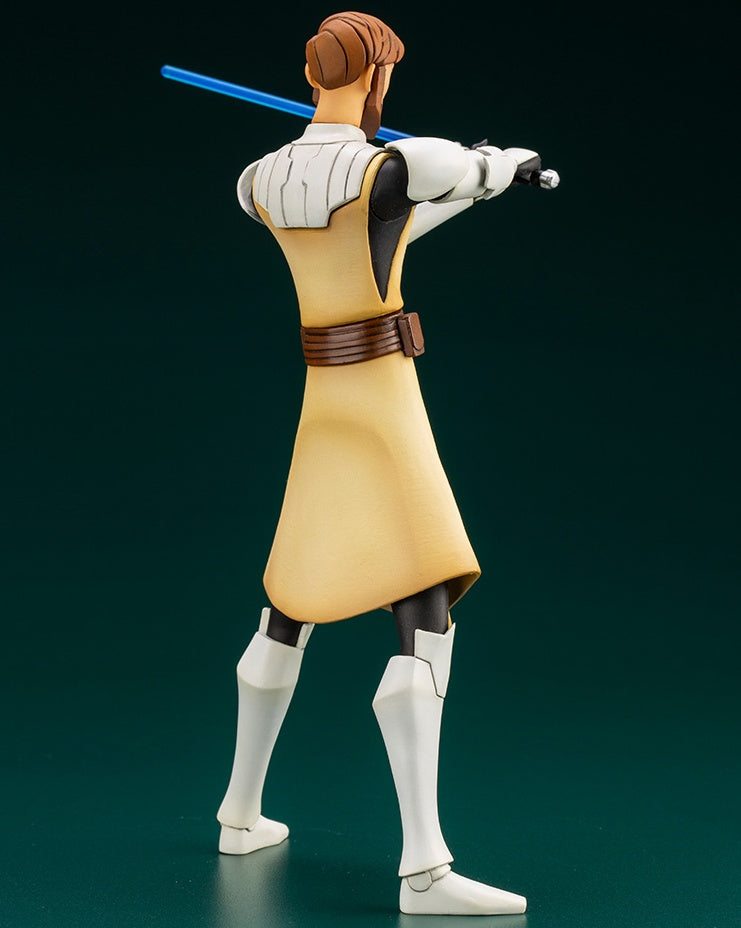 Kotobukiya 1/10 Star Wars Series Artfx+ Obi Wan Kenobi - The Clone Wars Version, Pre-painted PVC Statue - P-REX Hobby