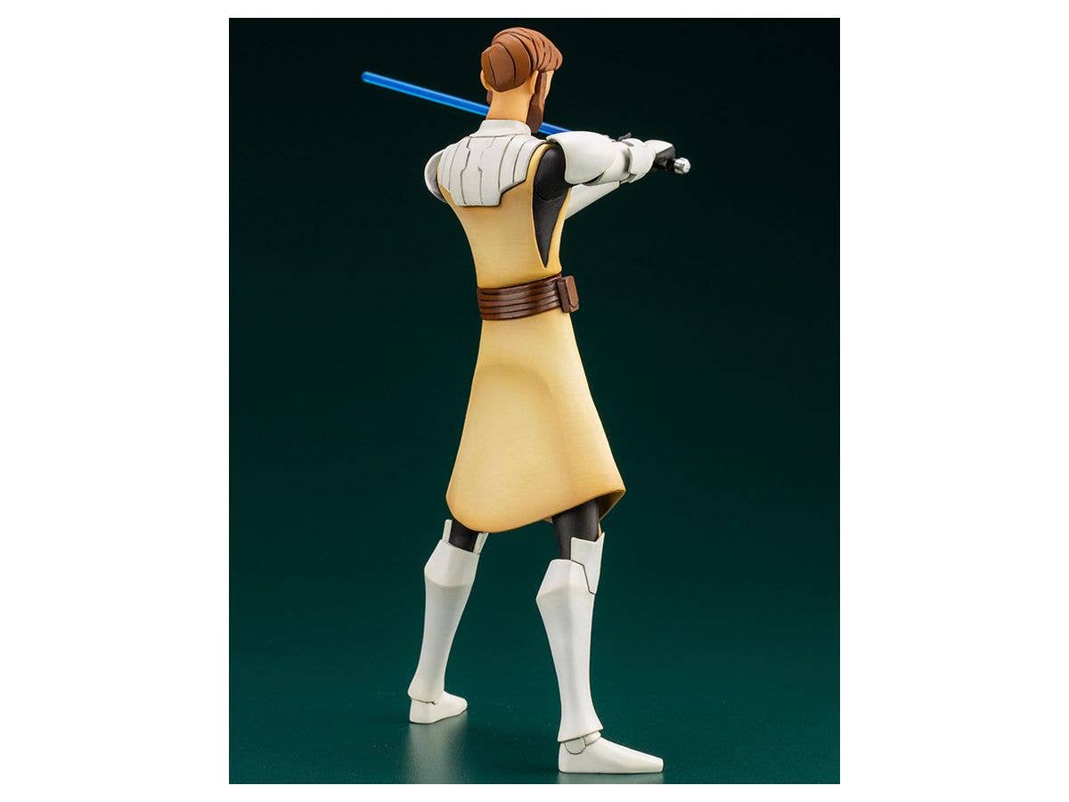Kotobukiya 1/10 Star Wars Series Artfx+ Obi Wan Kenobi - The Clone Wars Version, Pre-painted PVC Statue | 4934054036318