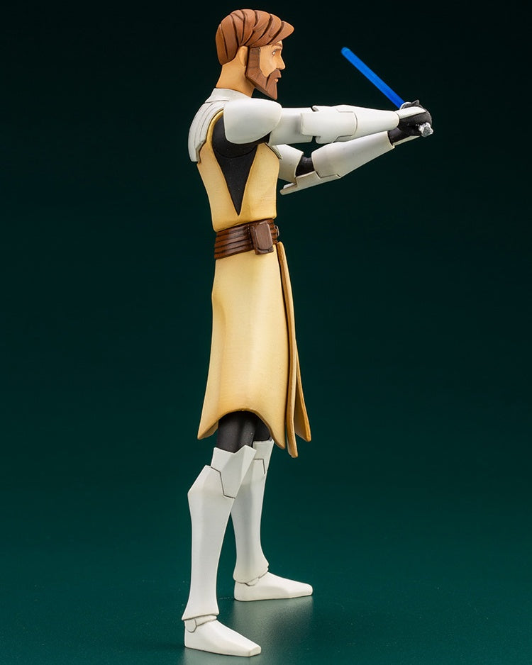 Kotobukiya 1/10 Star Wars Series Artfx+ Obi Wan Kenobi - The Clone Wars Version, Pre-painted PVC Statue - P-REX Hobby