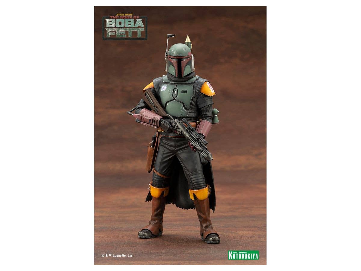 Kotobukiya 1/10 Star Wars: The Book Of Boba Fett Series ARTFX+ BOBA FETT™, Pre-Painted PVC Easy-to-Assemble Statue | 4934054039562