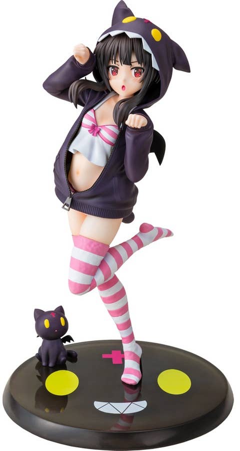 Kono Subarashii Sekai Ni Syukufuku Wo Series CAworks Megumin Hoodie Look Chomusuke Ver. 1/7 Scale Figure | 4935228529032