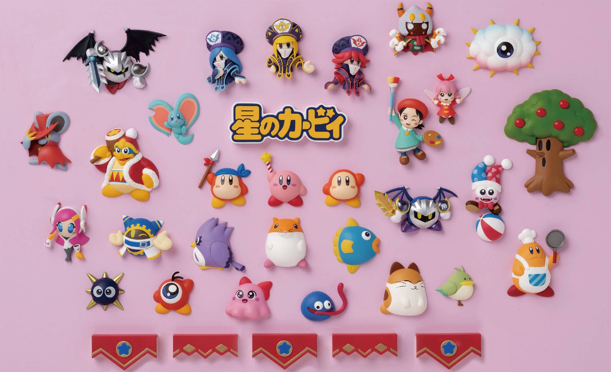 KITAN CLUB 30TH ANNIVERSARY KIRBY PITATTO KIRBY DELUXE SET 32 mini magnet figures | 4580045307761