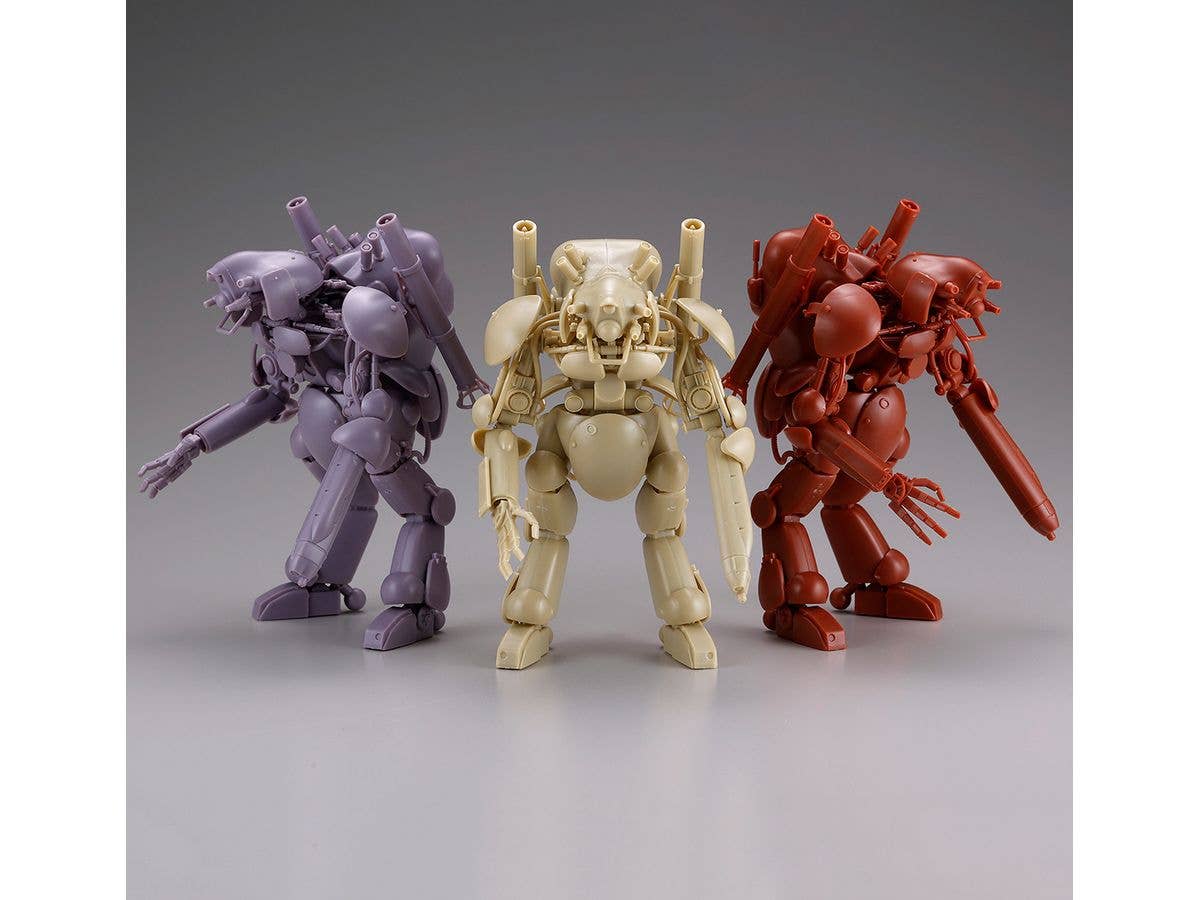 Kaiyodo Humanoid Groserhund Set of 3 model kit | 4537807190291