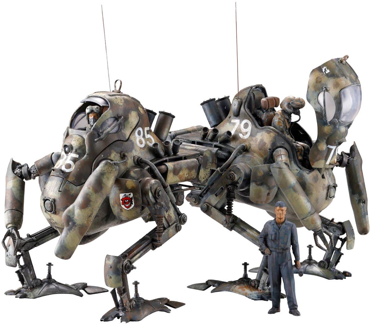 KAIYODO Maschinen Krieger. KANGAROO (Set of two) & Mechanic | 4537807190512