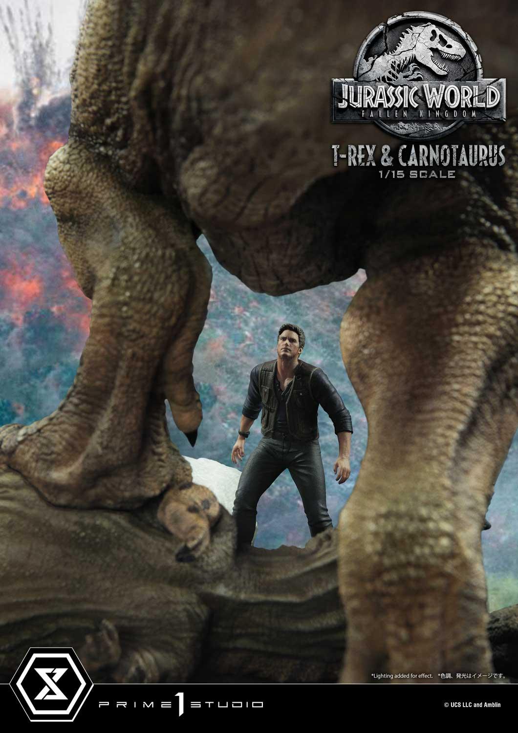 Legacy Museum Collection Jurassic World: Fallen Kingdom (Film) Tyrannosaurus-Rex & Carnotaurus 1/15 scale Deluxe Version