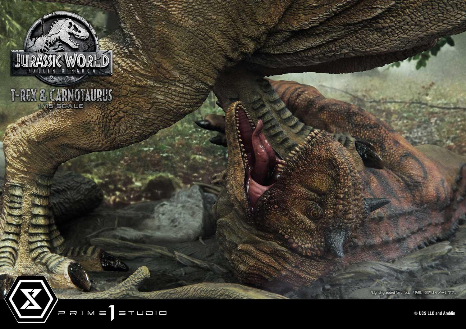 Legacy Museum Collection Jurassic World: Fallen Kingdom (Film) Tyrannosaurus-Rex & Carnotaurus 1/15 scale Deluxe Version
