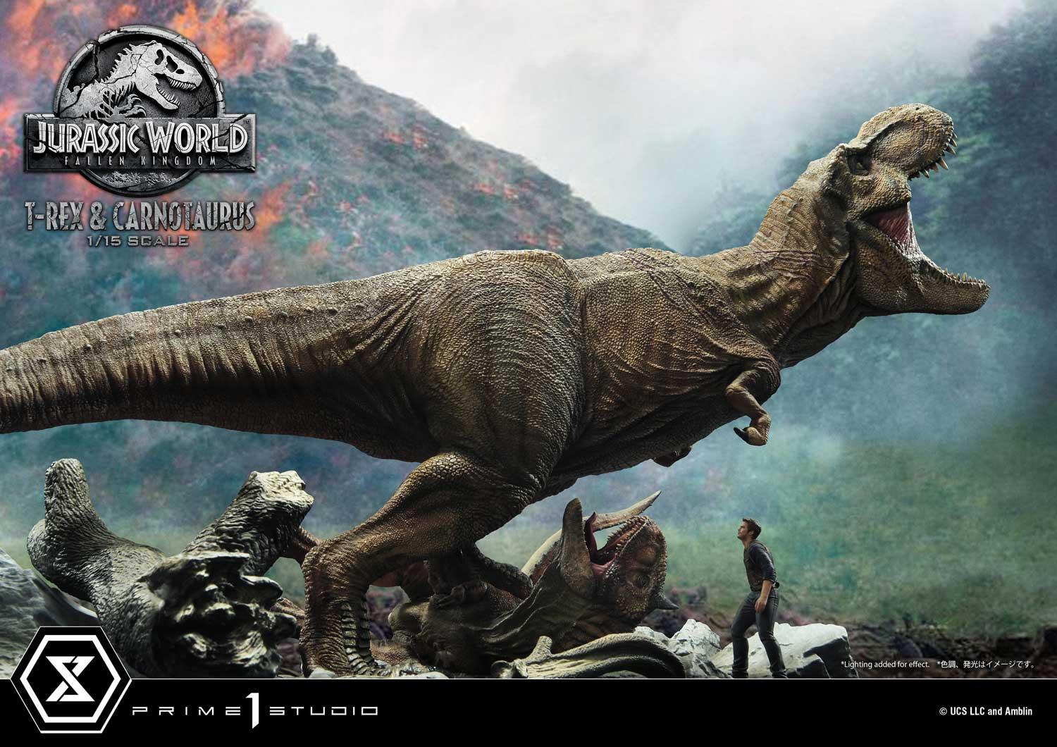 Legacy Museum Collection Jurassic World: Fallen Kingdom (Film) Tyrannosaurus-Rex & Carnotaurus 1/15 scale Deluxe Version