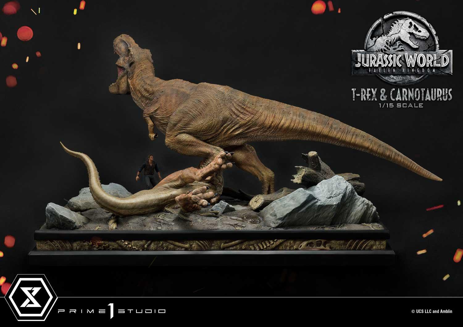 Legacy Museum Collection Jurassic World: Fallen Kingdom (Film) Tyrannosaurus-Rex & Carnotaurus 1/15 scale Deluxe Version