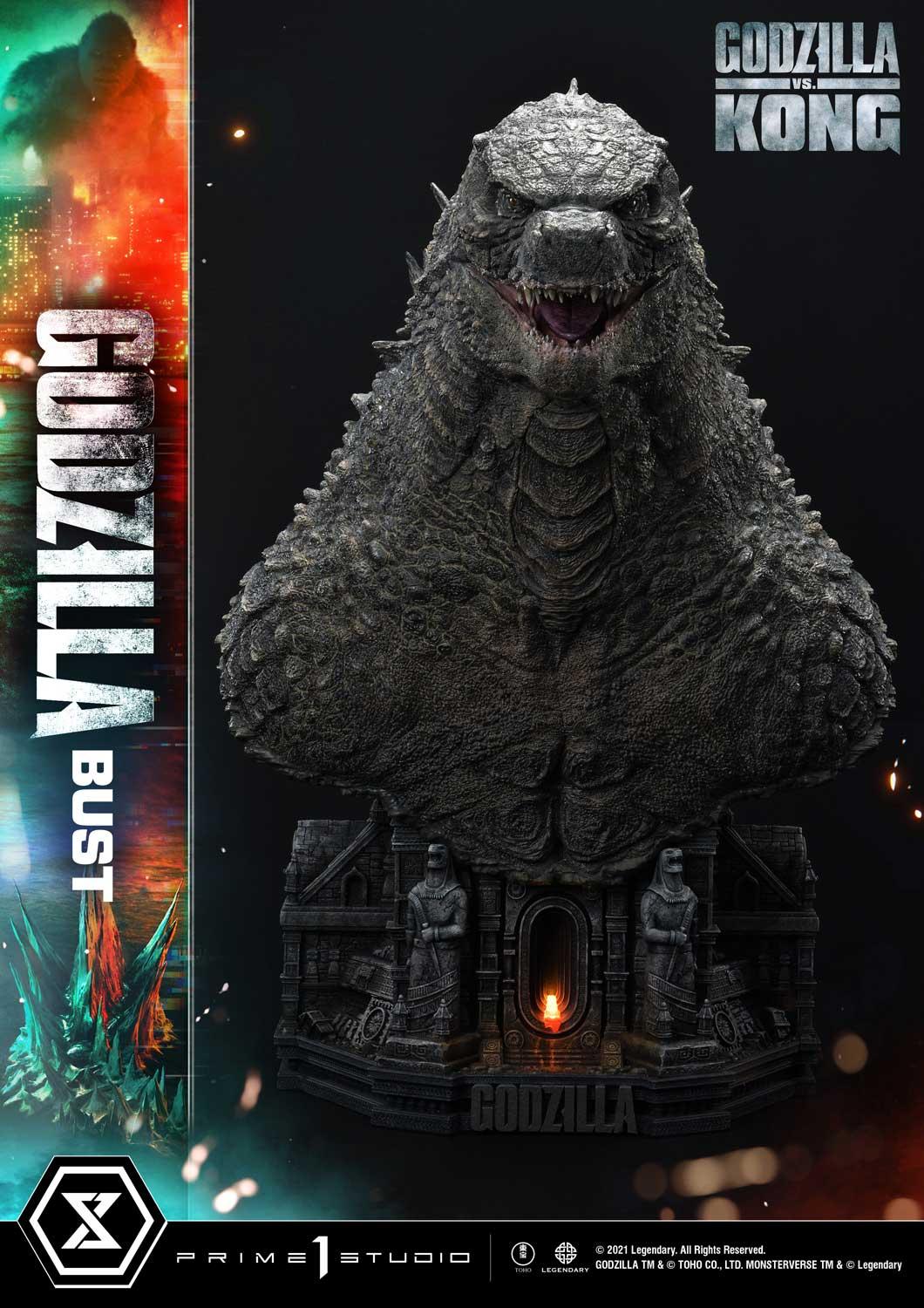 Life Size Bust Godzilla vs Kong (Film) Godzilla Bonus Version