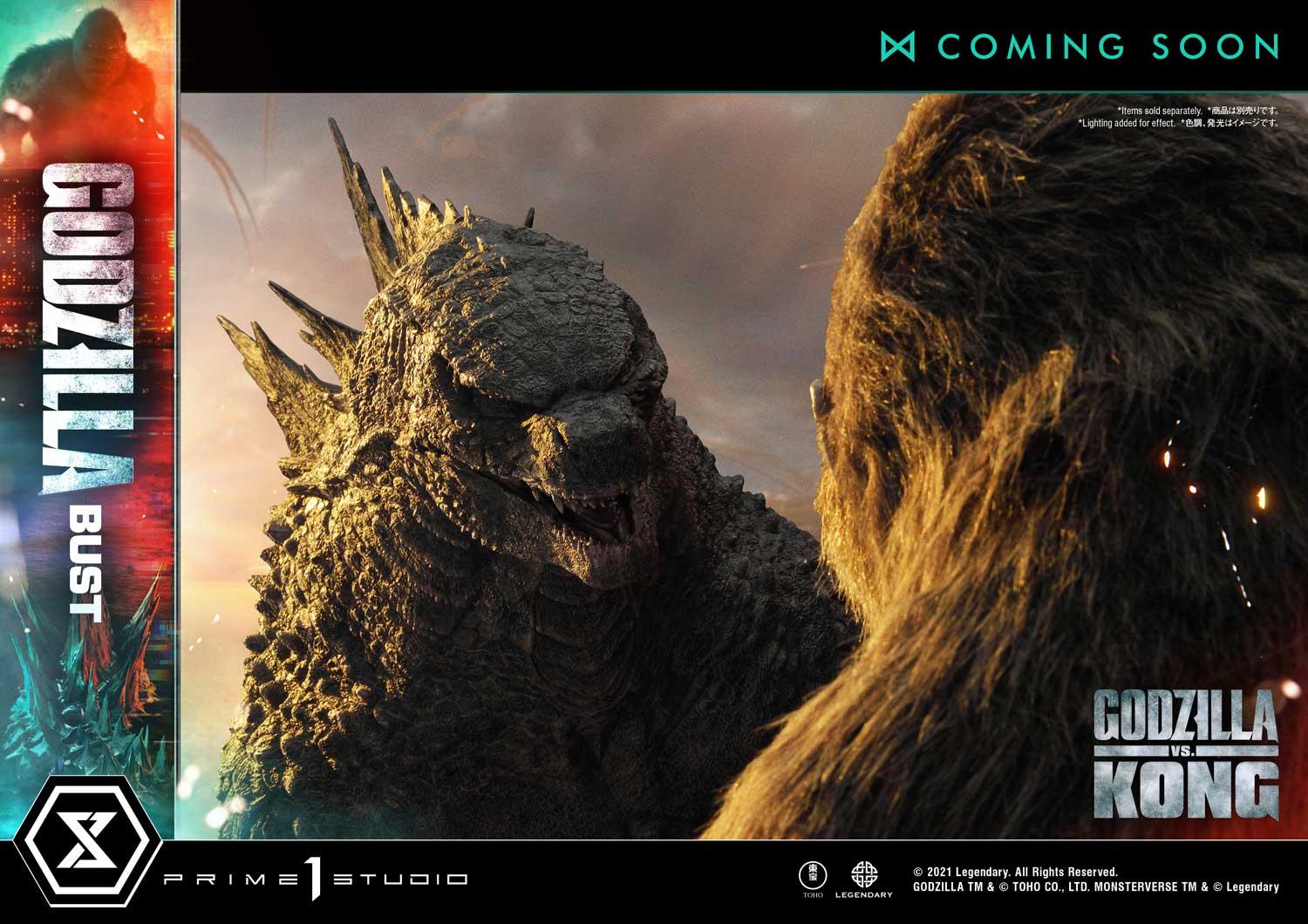 Life Size Bust Godzilla vs Kong (Film) Godzilla Bonus Version