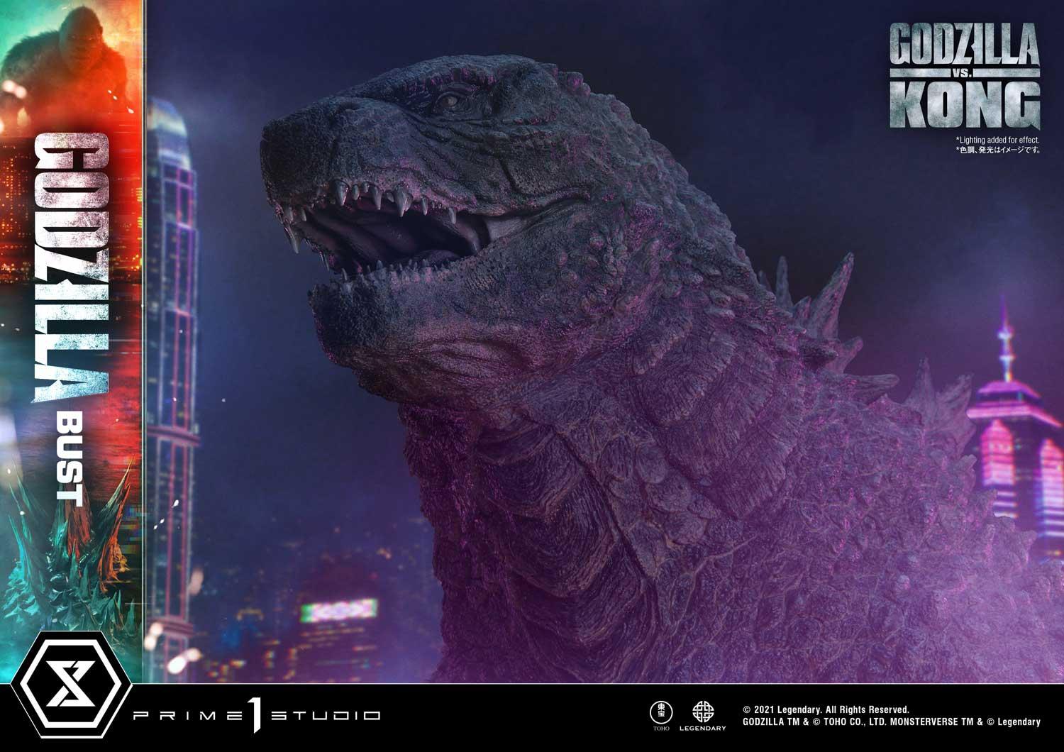 Life Size Bust Godzilla vs Kong (Film) Godzilla Bonus Version