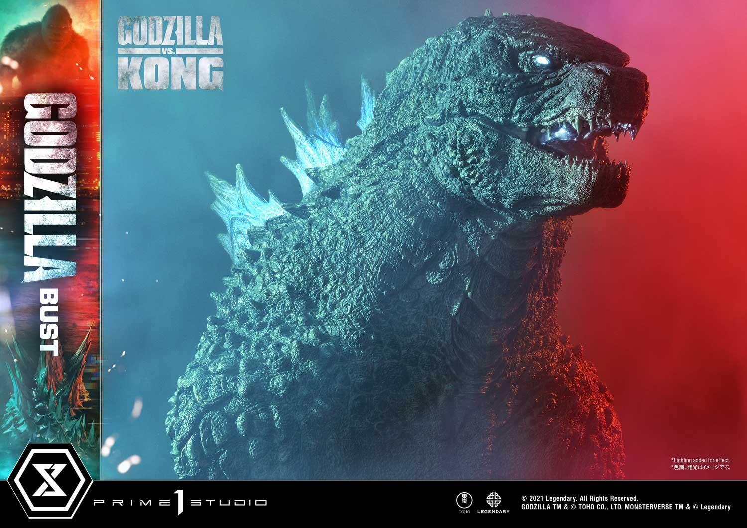 Life Size Bust Godzilla vs Kong (Film) Godzilla Bonus Version