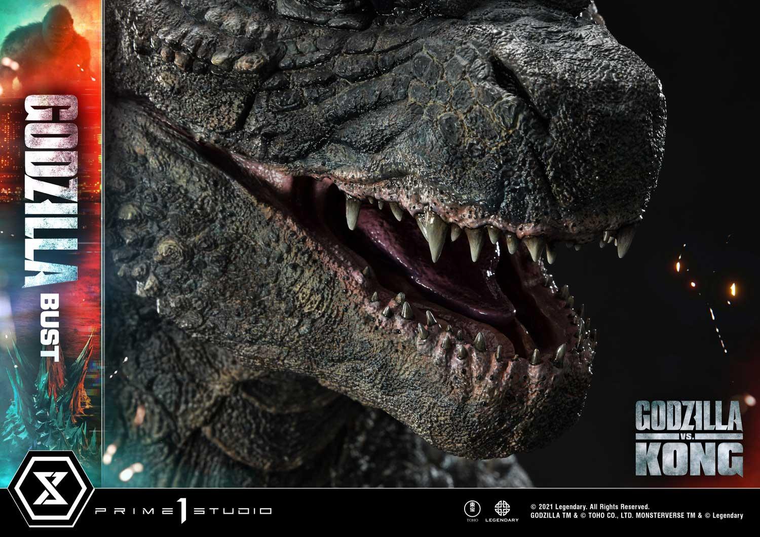 Life Size Bust Godzilla vs Kong (Film) Godzilla Bonus Version