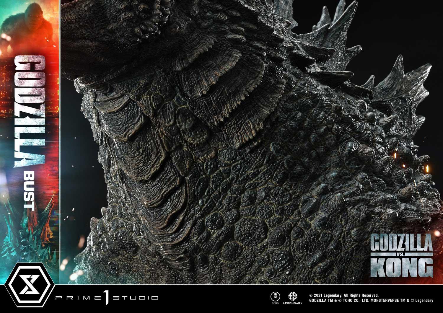 Life Size Bust Godzilla vs Kong (Film) Godzilla Bonus Version