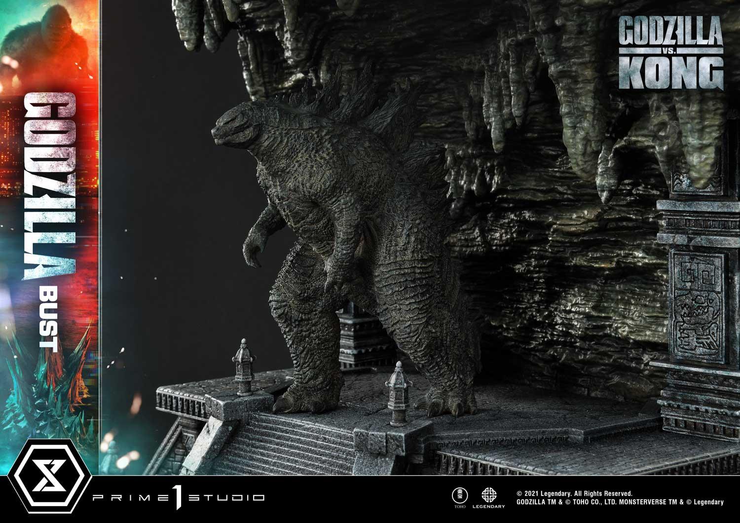 Life Size Bust Godzilla vs Kong (Film) Godzilla Bonus Version